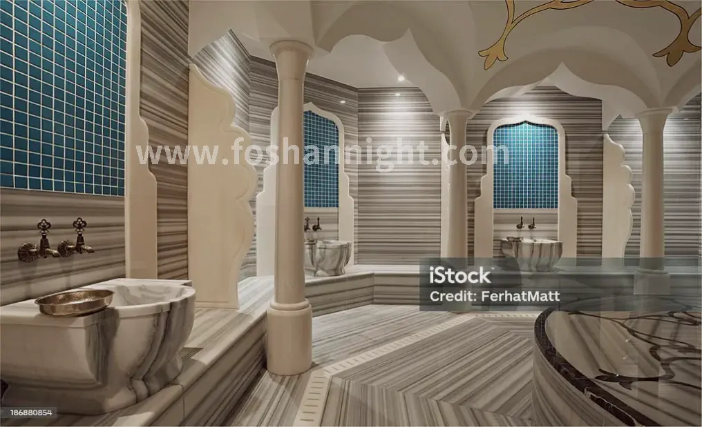 舒适的汗蒸房内部